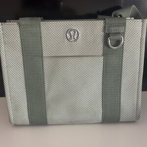 lululemon athletica mini green tote bag